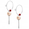 Boucles d'oreilles Argent SEC274RMEDI-ARG