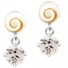 Boucles d'oreilles Clou Argent SEC291BLC-ARG