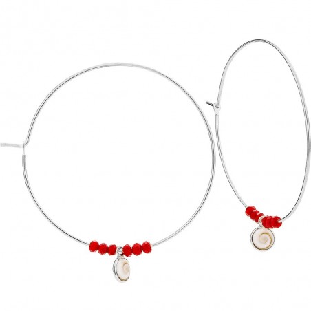 Boucles d'oreilles argent 92.5 ornées de deux yeux de sainte lucie