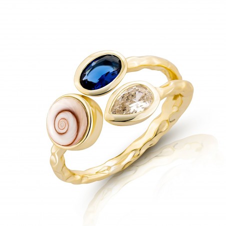 Bague oeil de sainte Lucie POSRC51330médi