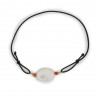 Bracelet oeil de sainte Lucie + corail BR00066 PO