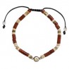 Bracelet pierres naturelles et oeil de sainte Lucie SBC152