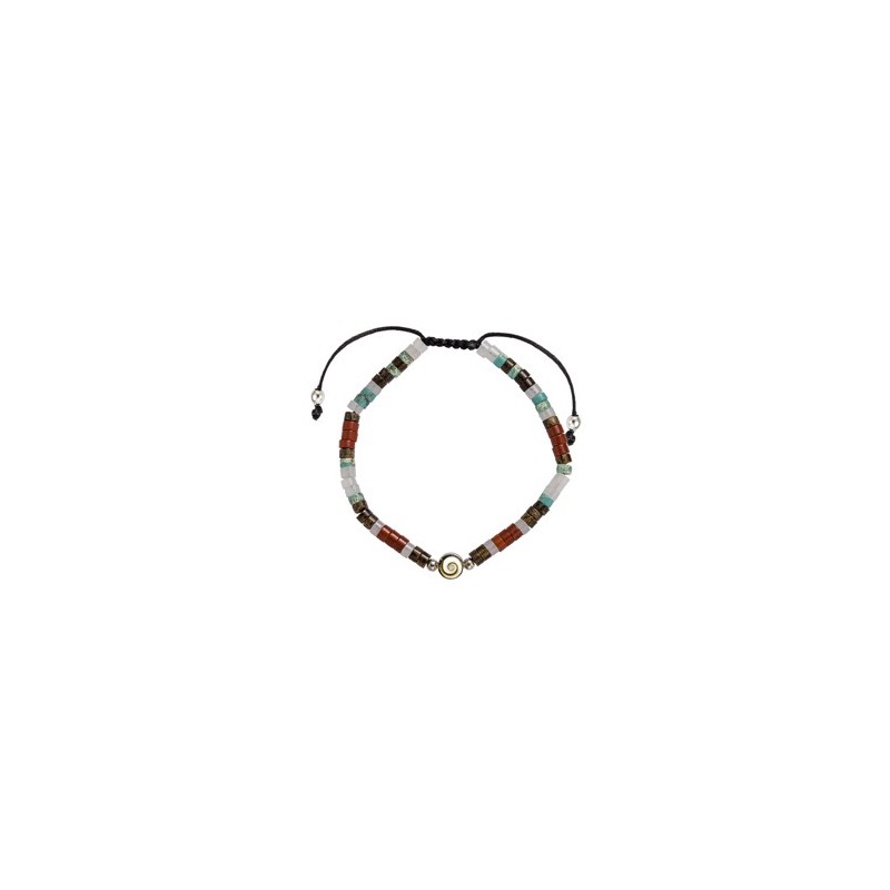 Bracelet pierres naturelles et œil de sainte Lucie SBC156