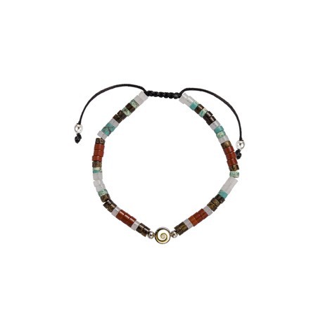 Bracelet pierres naturelles et œil de sainte Lucie SBC156