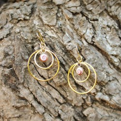 Boucles d'oreilles dorées POSEC50444MEDI
