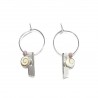 Boucles d'oreilles Argent SEC275ROSE