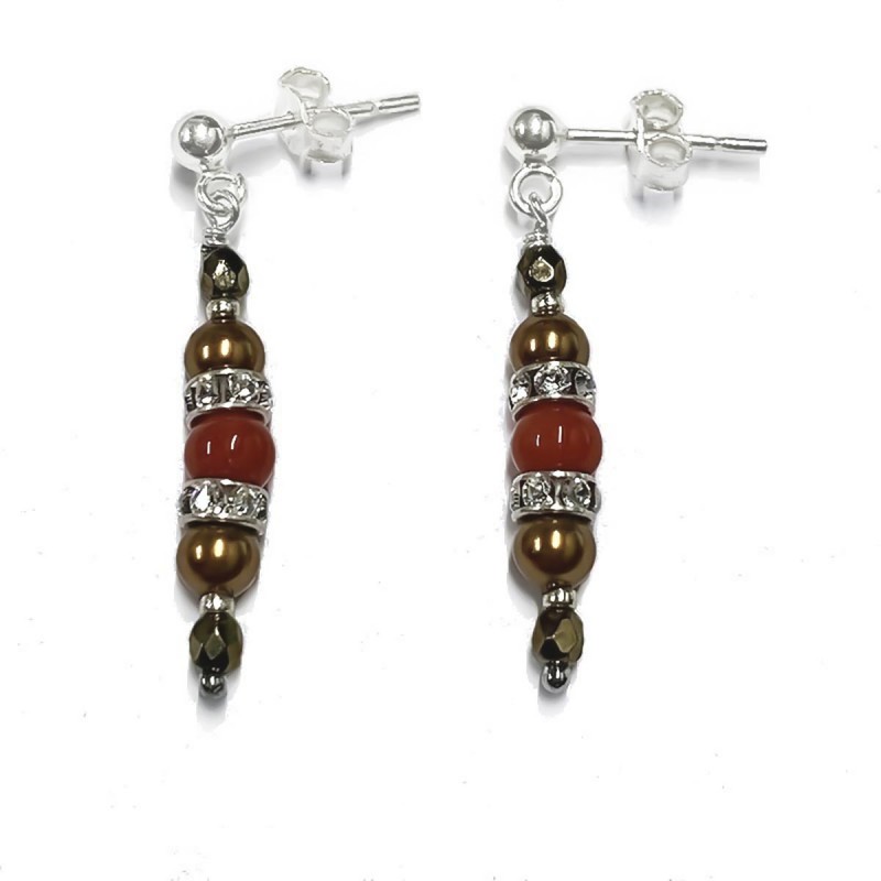 Boucles d'oreilles Corail BO1COR279B
