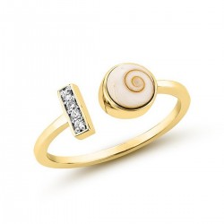 Bague œil de Ste Lucie et...