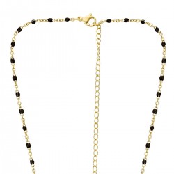 Collier œil de Ste Lucie et perles POCOLLIER001N