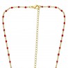 Collier œil de Ste Lucie et perles POCOLLIER001R