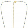 Collier œil de Ste Lucie et perles POCOLLIER001TURQ