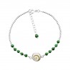 Bracelet Chaine SBC090agateverte