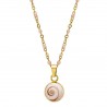 Collier œil ste Lucie méditerranéen POCOLLIER001TANGERINEMEDI