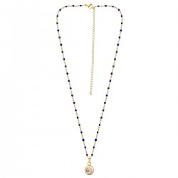 Collier œil ste Lucie méditerranéen POCOLLIER001AZURMEDI