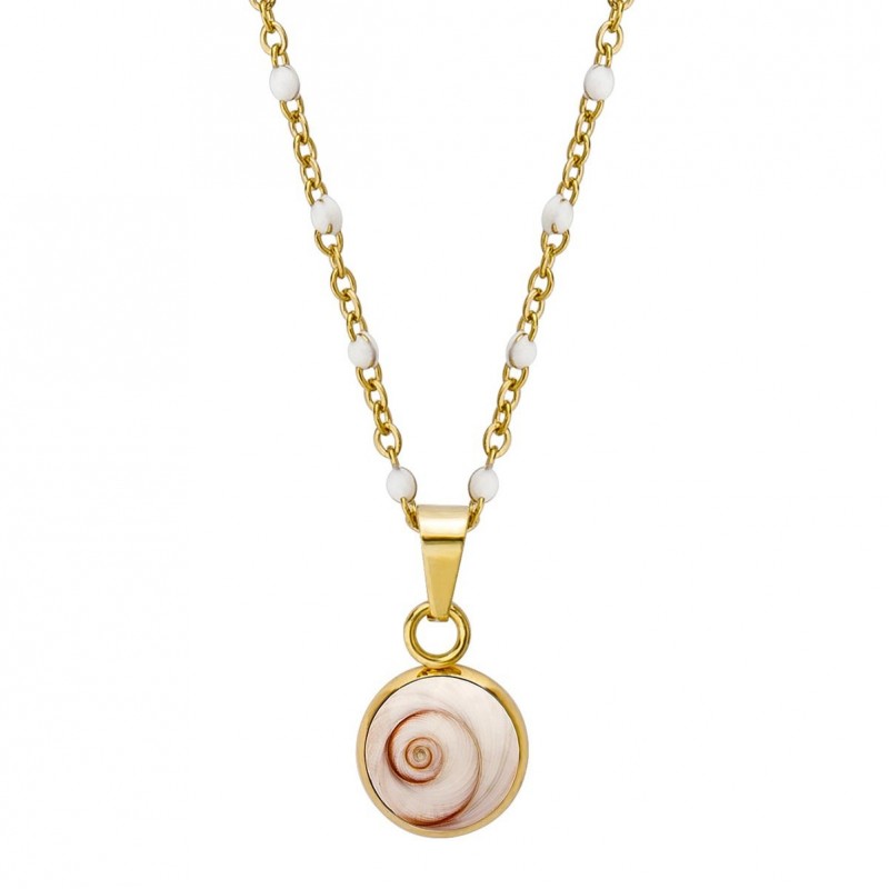 Collier oeil ste Lucie méditerranéen POCOLLIER001BLCMEDI