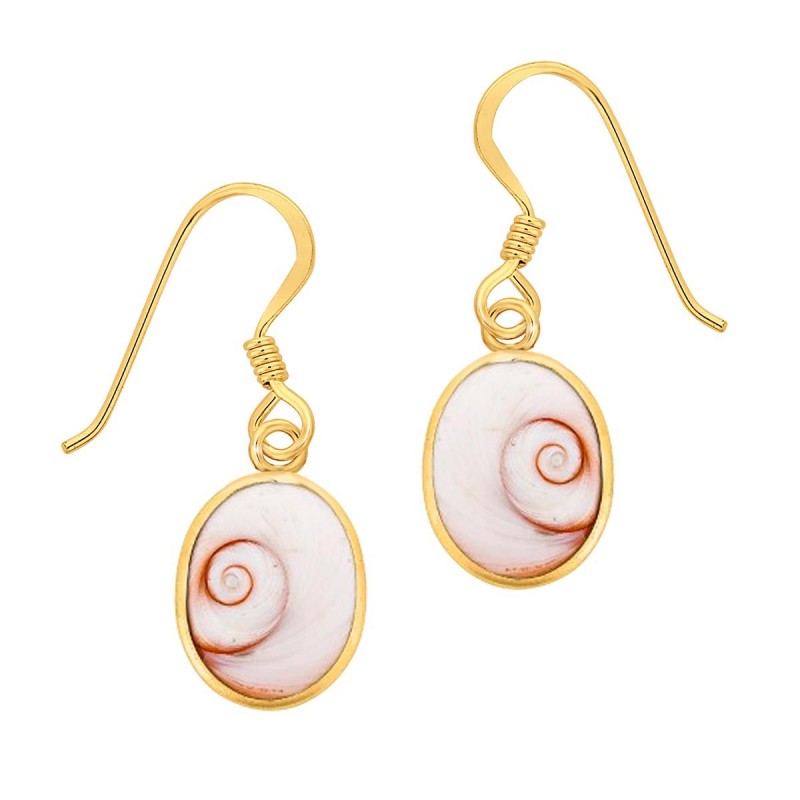 Boucles d'oreilles œil de Ste Lucie POSEC211OvalMédi