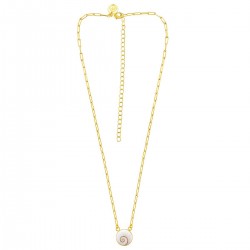 Collier doré à l'or fin POCOLLIER014MEDI