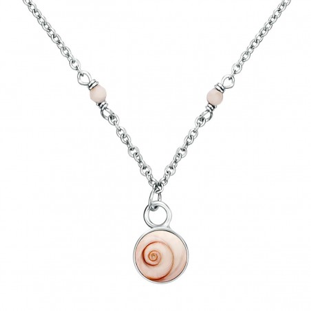 Collier Argent SSCC2005AGATBLC-MEDI