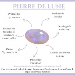 Bracelet oeil de Ste Lucie et agate POSBC095moon