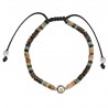 Bracelet pierres naturelles et œil de ste Lucie SBC157
