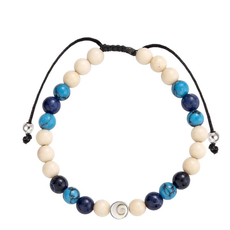Bracelet œil de ste Lucie et pierres naturelles SBC146