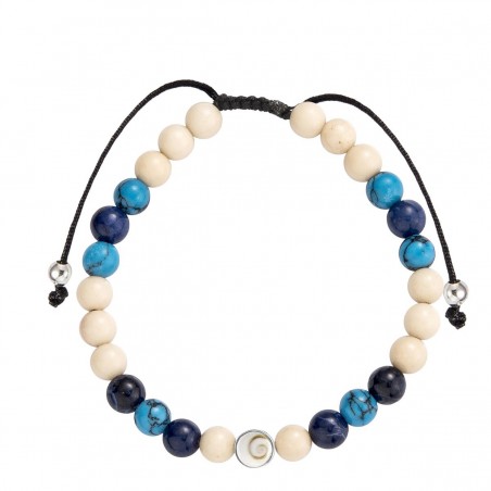 Bracelet œil de ste Lucie et pierres naturelles SBC146