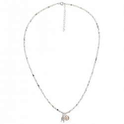 Collier œil de sainte Lucie + main COLLIER010blcmédi