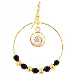 Boucles d'oreilles dorées POSEC280NMEDI