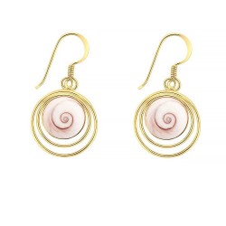 Boucles d'oreilles dorées...