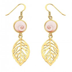 Boucles d'oreilles dorées...