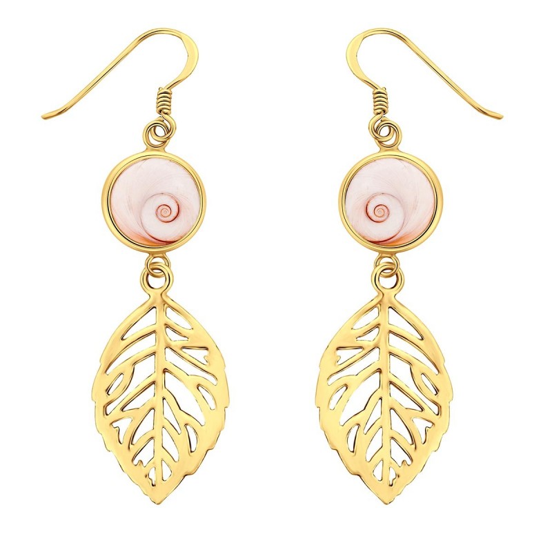 Boucles d'oreilles dorées POSEC001MEDI