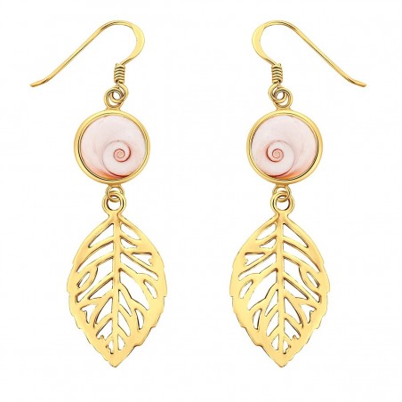 Boucles d'oreilles dorées POSEC001MEDI