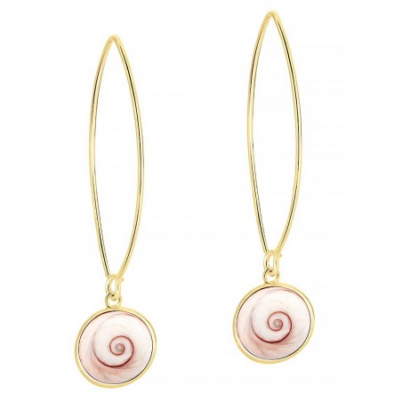 Boucles d'oreilles dorées POSEC223MEDI