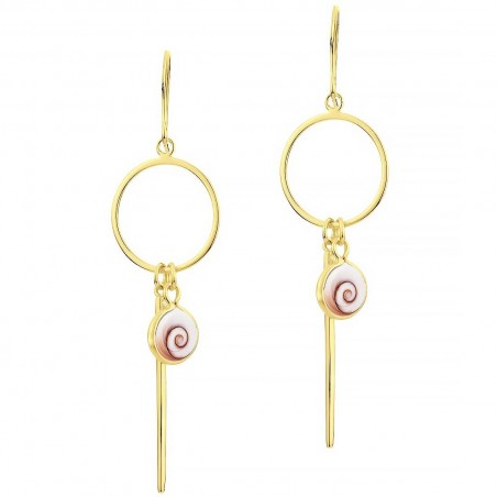 Boucles d'oreilles dorées POSEC264MEDI