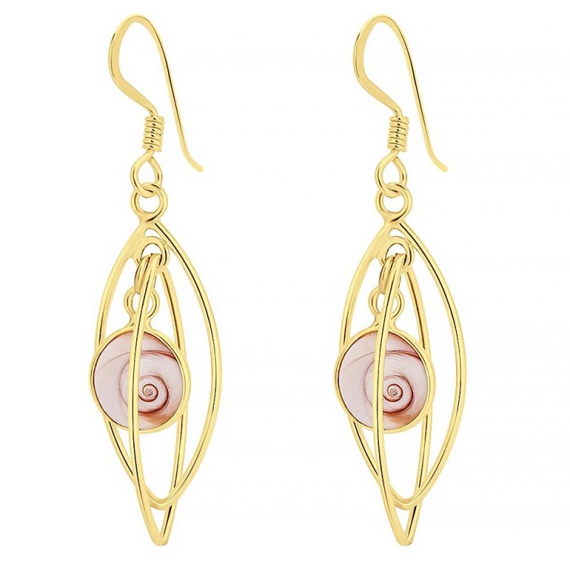Boucles d'oreilles dorées POSEC047SMEDI
