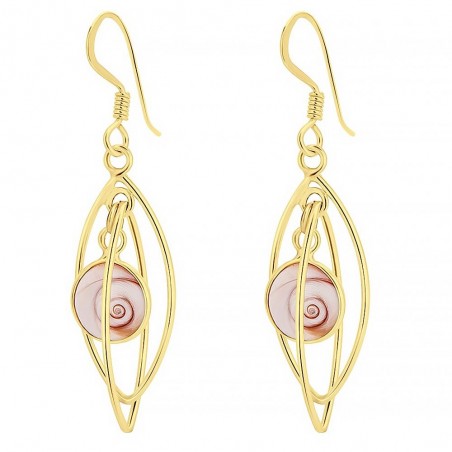 Boucles d'oreilles dorées POSEC047SMEDI
