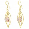 Boucles d'oreilles dorées POSEC047SMEDI