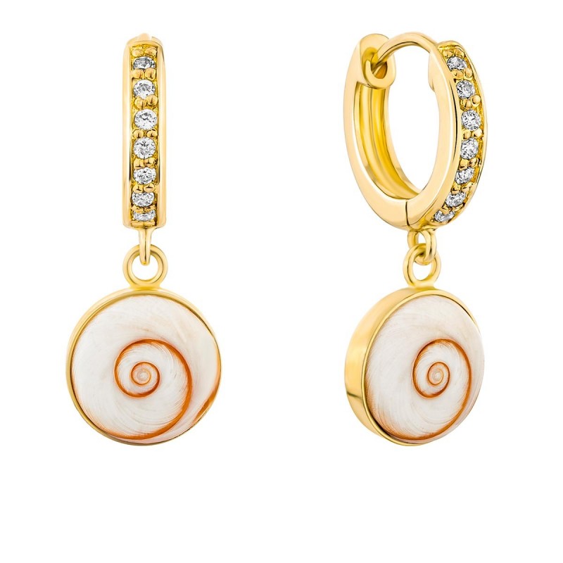 Boucles d'oreilles dorées POSEC282MEDI