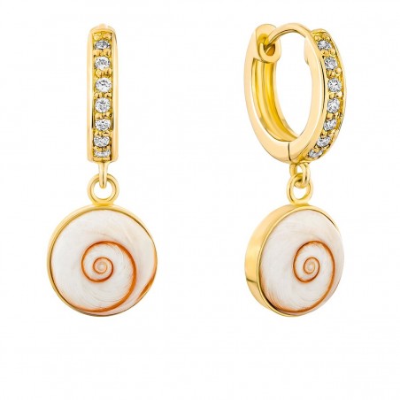 Boucles d'oreilles dorées POSEC282MEDI