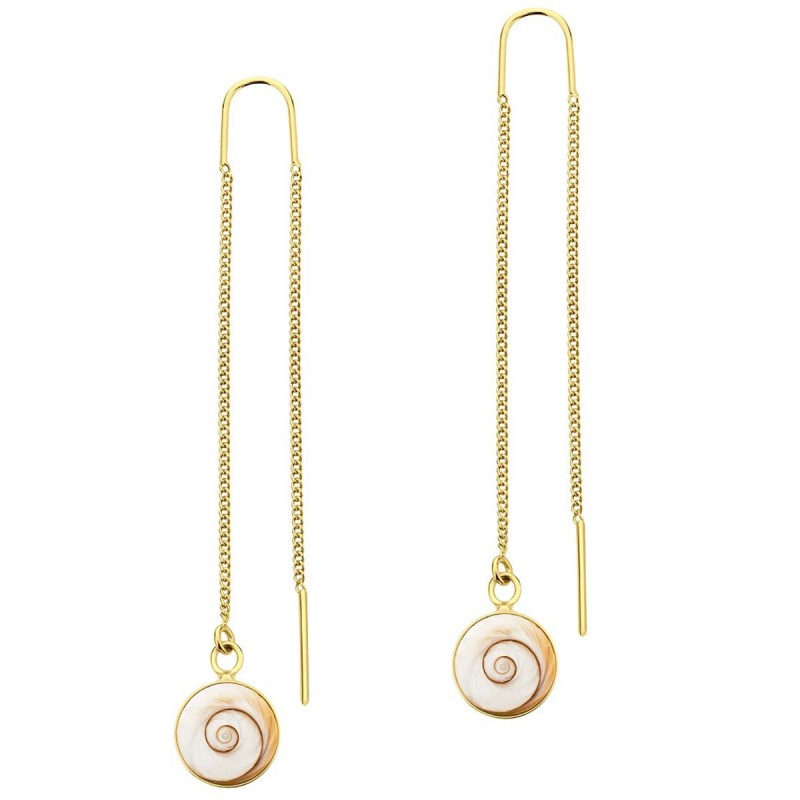 Boucles d'oreilles dorées POSEC254MEDI