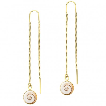 Boucles d'oreilles dorées POSEC254MEDI