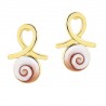 Boucles d'oreilles Clou dorées POSEC48215MEDI
