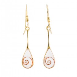 Boucles d'oreilles oeil de sainte lucie goutte