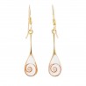 Boucles d'oreilles oeil de sainte lucie goutte