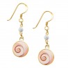 Boucles d'oreilles œil de sainte Lucie POSEC305MEDIBLC
