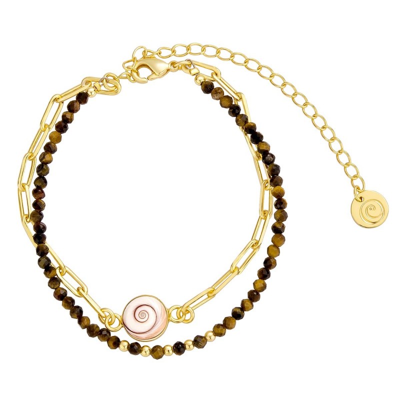 Bracelet œil de ste Lucie doré POSBC248méditiger