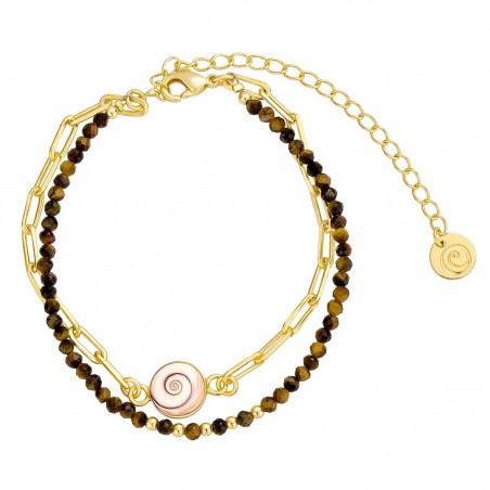 Bracelet œil de ste Lucie doré POSBC248méditiger