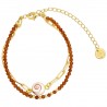 Bracelet œil de ste Lucie doré POSBC248médiR