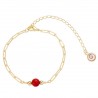 Bracelet œil ste Lucie + corail POSBC014MEDICO