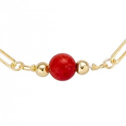 Bracelet œil ste Lucie + corail POSBC014MEDICO
